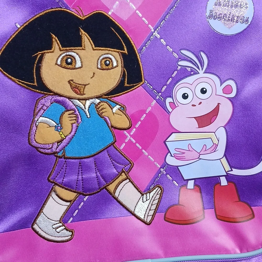 2006 Dora the Explorer And Boots‎ Purple Backpack With (2)Folders NWT